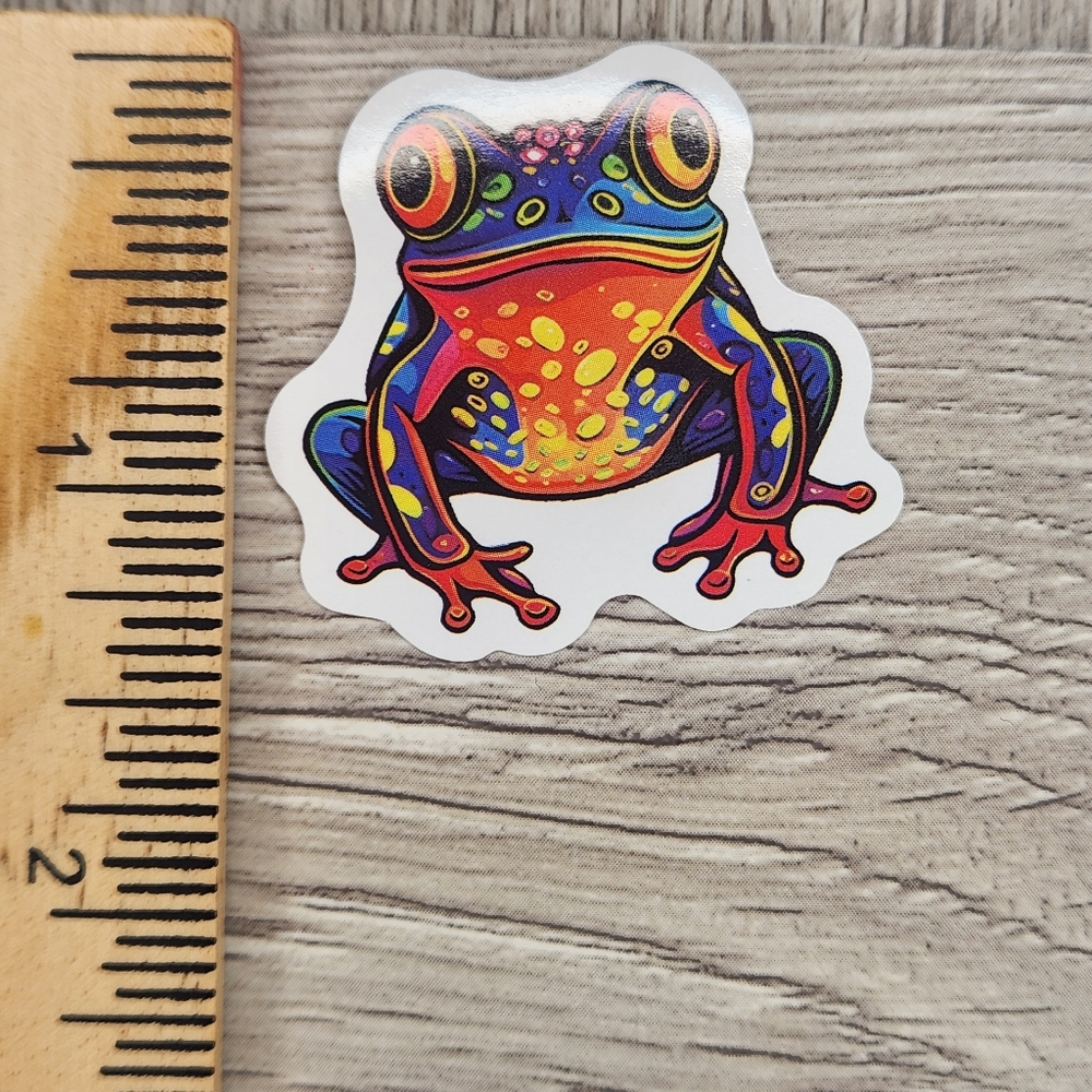 10/$10 Stickers Psychedelic Frogs Frog Sticker